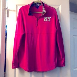 Half zip up sweatshirt